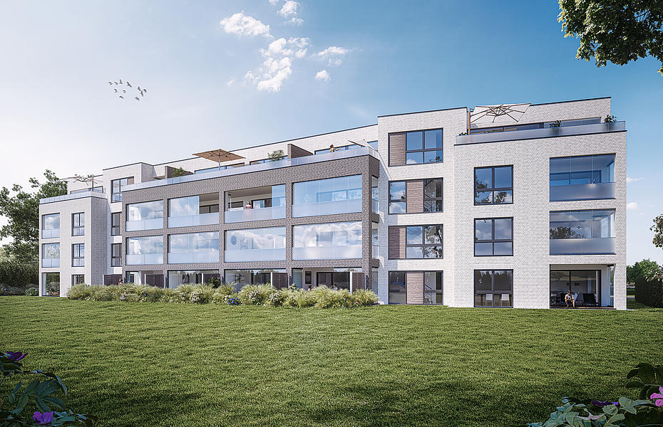 Außenansicht, Haus 1 Terrassenseite