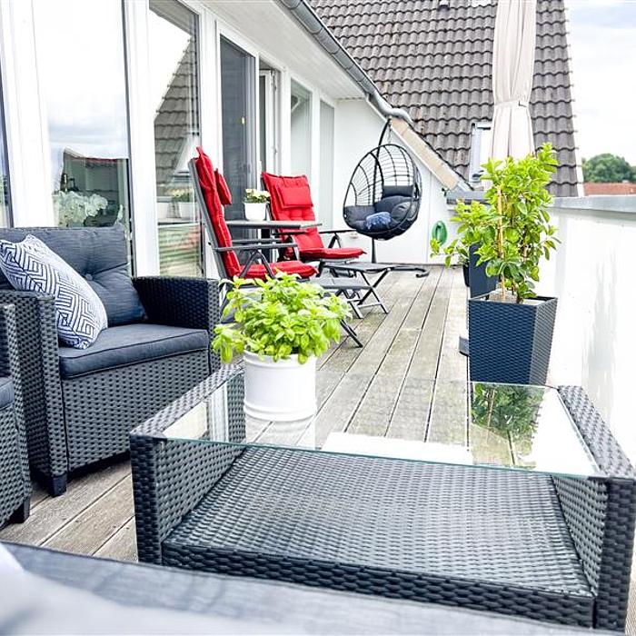 Süd-West Balkon 