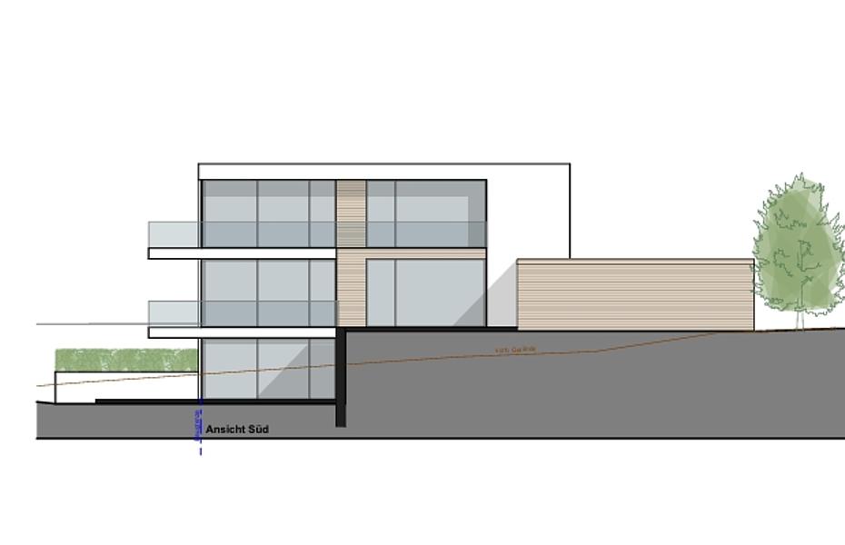 Ansicht Planung Einzelhaus 