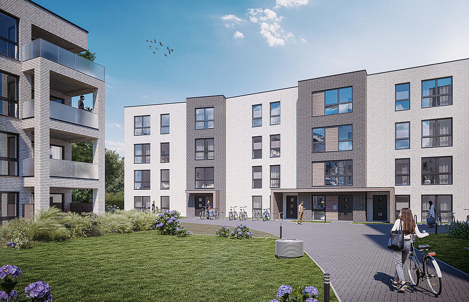 Außenansicht, Haus 1 Frontseite